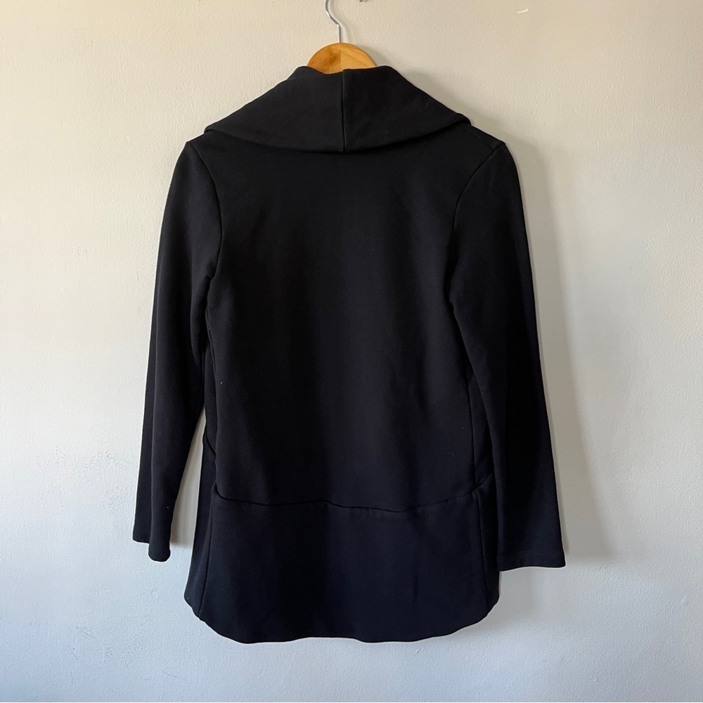 James Perse Cardigan Womens Black Long Sleeve Sweatshirt Size 3 Large - Picture 5 of 5